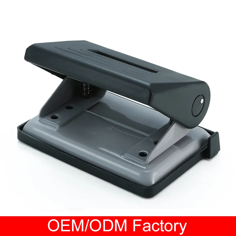 Standard two hole punch high quality metal and plastic paper hole punching machine