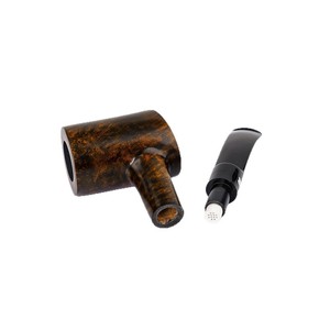Muxiang Wooden Smoking Pipe Bent Type 9mm Filter Handmade Briar Wood Tobacco Pipe - Product Image 5