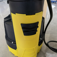 Pompe de drainage de puisard 550w 12500L/h Pompe submersible pour eau propre/saleté avec fonction de réinitialisation automatique, pour sous-sol inondé et jardin