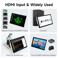 Écran de 10.1 pouces avec support de boîtier métallique pour l'éducation et le contrôle industriel divers domaines basés sur Raspberry Pi 5 4B 3B