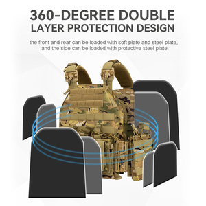 เสื้อกั๊กยุทธวิธี ARTEX ระบายอากาศได้ดี ถอดออกได้รวดเร็ว ระบบ MOLLE สำหรับใส่แผ่นเกราะ อุปกรณ์ป้องกันภัยกลางแจ้ง ปรับขนาดได้ อุปกรณ์ยุทธวิธี - Product Image 2