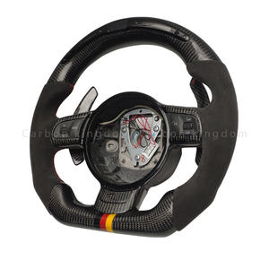 Ajuste para <span class=keywords><strong>Audi</strong></span> A3 A8 A4 A5 A1 A6 A7 Q5 <span class=keywords><strong>Q7</strong></span> RS3 RS4 RS5 S3 S4 S5 RS6 RS7 Q3 Q5 <span class=keywords><strong>Q7</strong></span> C6 B8.5 2012-2017 volante de fibra de carbono LED - Product Image 6