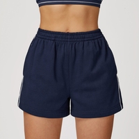 Shorts de sport pour femmes à séchage rapide, taille haute, décontractés, pour la course et l'entraînement, vêtements de sport OEM ODM B2B, shorts amples unis