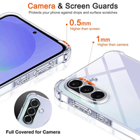 Coque Souple Antichoc en TPU pour Samsung Galaxy A56 A36 A26 A37 A06 5G A32 A34 A17 S26, Arrière Transparent Ultra Fin et de Luxe