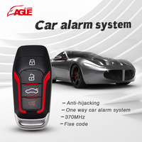 Système de sécurité de voiture 12V Sirène klaxon DIY Installation facile Alarme Télécommande Anti-vol Alarme de voiture à sens unique
