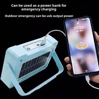 Lanterne rechargeable au lithium ultra-lumineuse, indice de protection IP65, à intensité variable, portable, lampe de secours solaire pour la maison, lampe de camping LED, projecteur