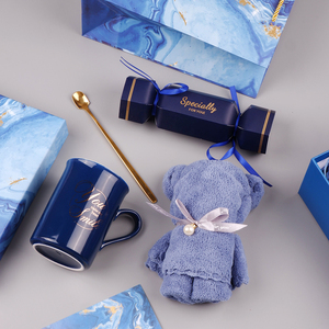 Ensemble rose marbre bleu pour le personnel avec cérémonie de la main, demoiselle d'honneur, petite boîte cadeau pratique |   Meilleures ventes Ensemble exquis avec cadeau - Product Image 5