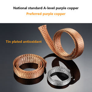 구리 꼬임선 접지선 연성 연결 평평한 구리선 6/10/25/35 제곱 박형선 무도금 구리선 주석 도금 구리 스트립 - Product Image 5