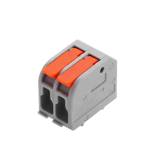 Factory Direct Delivery Double row pin 2 Holes quick connection terminal block