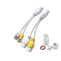LLHY Connecteur Répartiteur/Combinateur RJ45 POE Étanche, Alimentation Passive Directe sur Ethernet pour Caméra IP CCTV