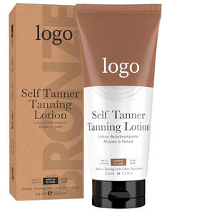 Usine OEM Lotion de bronzage sans soleil végétalienne Soin de la peau hydratant teint bronze de blé Crème de bronzage raffermissante légère pour le corps - Product Image 1