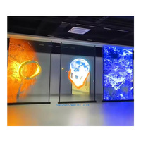 QNICE Ultra ince 90% yüksek şeffaf Hologram LED ekran Pantalla Led şeffaf cam pencereler için Video duvar paneli