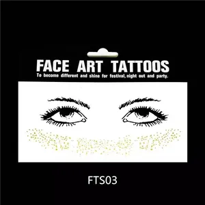 Pegatina de tatuajes para la cara para mujer, pegatina de pecas y tatuaje temporal metálico para mujer, tatuaje de transferencia temporal de agua brillante