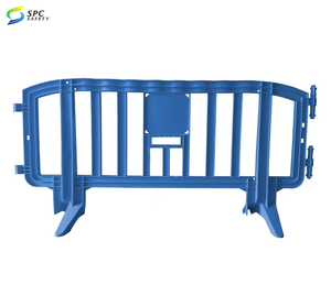 Phong Cách Mới Khung Thép Mạ Kẽm Ngoài Trời Tạm Thời Làm Đường Màu Xanh Vàng Xây Dựng Tường Hàng Rào Hàng Rào Với Nhựa PVC Bảng Điều Chỉnh - Product Image 2