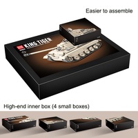 İkinci dünya savaşı askeri Tank yapı taşları Set büyük MOC tankı askerler ile askeri hayranları için Model seti inşaat oyuncak hediyeler