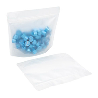 Sachets d'emballage alimentaire personnalisés en plastique transparent, résistants à l'humidité, avec fermeture éclair refermable pour lait et aliments pour animaux de compagnie