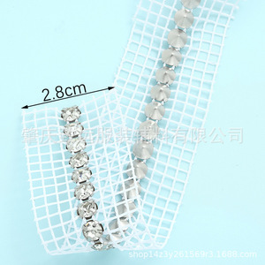 Square Mesh Rhinestone Ribbon 6mm Single <b>Row</b> Hand Sewn DIY Jewelry Accessories For Clothing <b>Shoes</b> Bags Dreamcatcher Decoration - Product Image 4