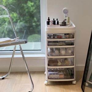 Multi-tiered Trolley <b>Storage</b> <b>Cabinet</b> for Cosmetics and Skincare Products, Wheeled, Large-capacity Beauty and Nail Salon Trolley - Product Image 6