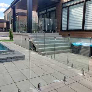 Bán Buôn Giá 316 Thép Không Gỉ Lan Can Kính Lan Can Lan Can Cầu Thang Ban Công Lan Can Dễ Dàng Cài Đặt 3-Năm Bảo Hành - Product Image 2