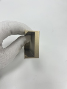 Flush pegangan pintu geser tersembunyi furnitur mewah kamar tidur tersembunyi perangkat keras Laci kabinet tarik minimalis pegangan tertanam - Product Image 2