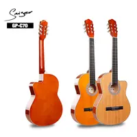 中国OEM39インチ超薄型スプルースカッタウェイナイロン弦中国クラシックギター
