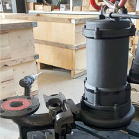 Pompe à eaux usées submersible anti-colmatage à double coupe pour fibres, débris, chiffons, lingettes, couches, avec broyeur MPE100-2M, 1 an, 1000 L/heure
