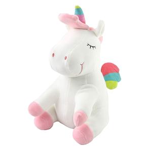 G851 Morbido Unicorno Arcobaleno Seduto e Gobbo con Ali Colorate, Regalo di Natale per Bambine, <span class=keywords><strong>Peluche</strong></span> Unicorno Arcobaleno - Product Image 3