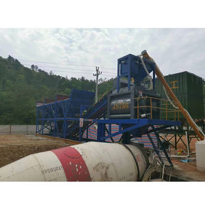 45m ปั๊มมอเตอร์ผสมคอนกรีตเคลื่อนที่ได้3ชม. HZS45โรงงานผสมคอนกรีตไฟฟ้า - Product Image 5