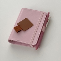 Porte-stylo porte-crayon auto-adhésif en cuir PU boucle élastique conçu pour les cahiers journaux planificateurs calendriers