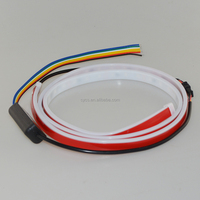 Bande lumineuse LED DC 12V, 1.2m, feu arrière de coffre arrière, banderole dynamique, frein, clignotant, LED de recul, voyant d'avertissement pour voiture