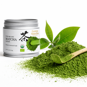 Authentic Japanese Uji Matcha Powder Ceremonial Grade Premium Quality Stone Ground Pure Green <b>Tea</b> In Traditional <b>Tin</b> - Product Image 2