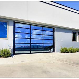 Portes de <span class=keywords><strong>garage</strong></span> en aluminium et verre, portes de <span class=keywords><strong>garage</strong></span> sectionnelles transparentes, portes de <span class=keywords><strong>garage</strong></span> sans cadre à vue complète, sur mesure - Product Image 3