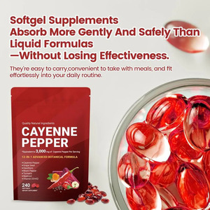 Integratori Alimentari Cayenne Pepper Softgels 240 Capsule Disponibili per Dropshipping - Spedizione dagli USA - Product Image 5