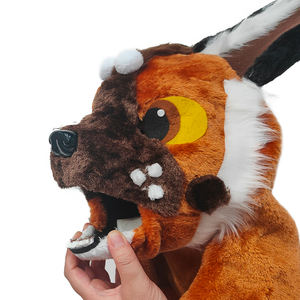 Özel hayvan tam baş maskesi güzel ağız açılabilir köpek dalmaçyalı maske noel cadılar bayramı parti giysileri - Product Image 4