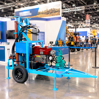 Foreuse de puits d'eau diesel tractable 35 CV, petite machine de forage rotative hydraulique agricole certifiée CE