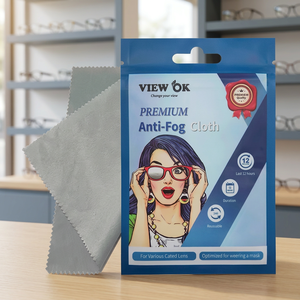 View Ok Premium Anti-Fog Cloth 15x15cm Microfiber For Eyeglass Sunglass Cleaning Reusable Eco-Friendly - Product Image 4
