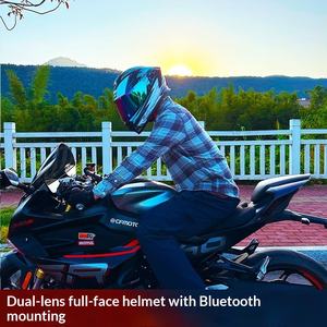 Casco Integral de Motocicleta DOT ABS X5 para Hombre, Doble Visera, Cobertura Total, Invierno, Calle, para Mujer - Product Image 5