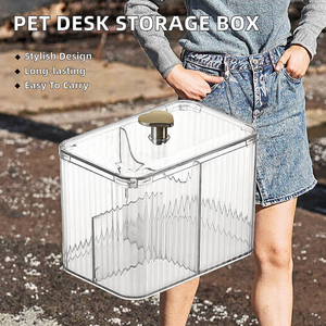 Đa-Chức Năng Nhựa Pet Máy Tính Để Bàn Hộp Lưu Trữ Bền Nhỏ Phân Chia Hình Chữ Nhật Container Cho Văn Phòng Văn Phòng Phẩm 10Kg Đồ Trang Sức - Product Image 2