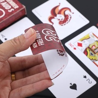 Cartes à jouer de poker publicitaires Joker personnalisées sur mesure, impression personnalisée, respectueuses de l'environnement, coins arrondis, double face