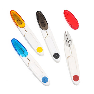 Tijeras Pequeñas para Hilo con Cubierta Transparente, de Acero Inoxidable, para Costura, Manualidades, Estudiantes, Bricolaje - Product Image 1