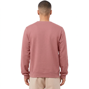 เสื้อสเวตเชิ้ตคอกลมผู้ชาย สีชมพูอมเทา แขนยาว ทรงปกติ สวมใส่สบาย ระบายอากาศได้ดี เหมาะสำหรับฤดูหนาว ผลิตจากผ้าฝ้าย 100% - Product Image 2