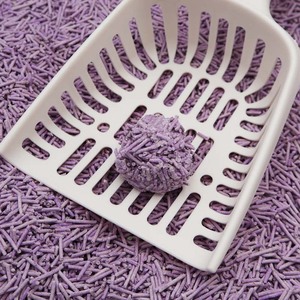 Litière pour chat au tofu de 1.5mm avec saveur de lavande Produit jetable biodégradable écologique - Product Image 3