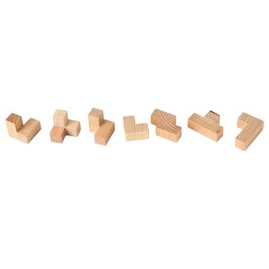 Wood Seven-grain <strong>Cube</strong> Children's Educational Block Set <strong>Puzzle</strong> Building Blocks 3D - Product Image 3