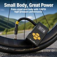 Mini Bomba Eléctrica Recargable Vlo 130PSI, Inflador de Neumáticos Inteligente Portátil para Viajes Nocturnos por Carretera
