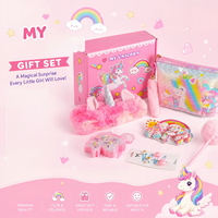 NOUVEAU Coffret Cadeau pour Filles avec Trousse en Peluche, Pochette à Paillettes, Pinces à Cheveux, Boîte à Bijoux et Stylo Moelleux – Cadeau d'Anniversaire pour Enfants