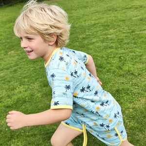 Set Pigiama Estivo 2026 in Bambù per Neonata, Traspirante a Maniche Corte, Morbido Completo Notte per Bambine - Product Image 2