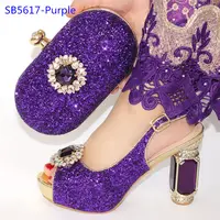 Wholesale Fashion selling shoe matching sets shoes and bags match women set  /handbags for women 2021 From m.