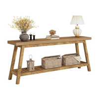 Table console minimaliste en bois massif pour salle à manger et cuisine Table d'appoint pour la maison, la ferme ou l'appartement