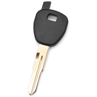 20PCS Coque de clé transpondeur vierge HON58R avec lame de clé non coupée et support de transpondeur, sans logo
