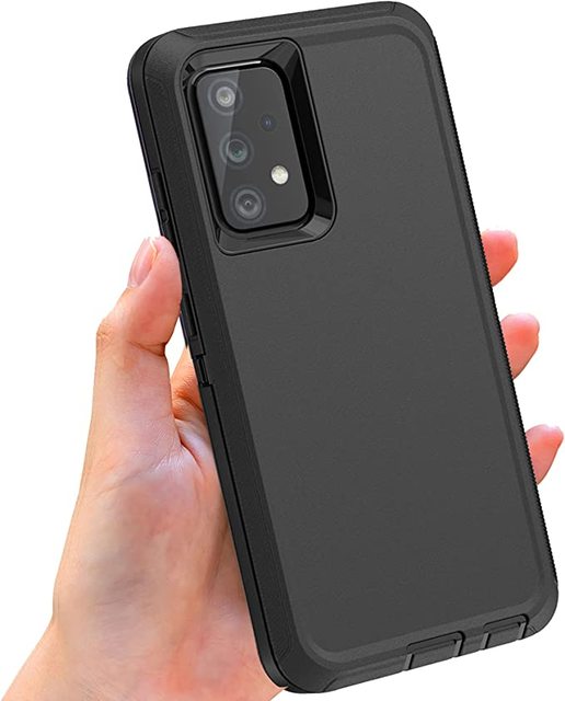 Heavy Duty Clips Case for Samsung Galaxy A53 A33 A22 A72 5G S21 FE Full Body Protection Rugged Armor Shockproof 3-Layer Cover